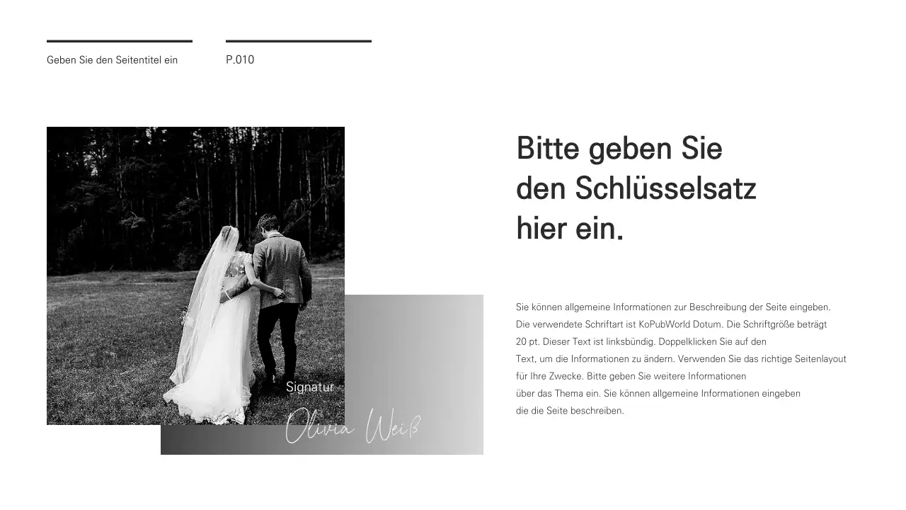 Eine schicke Präsentation