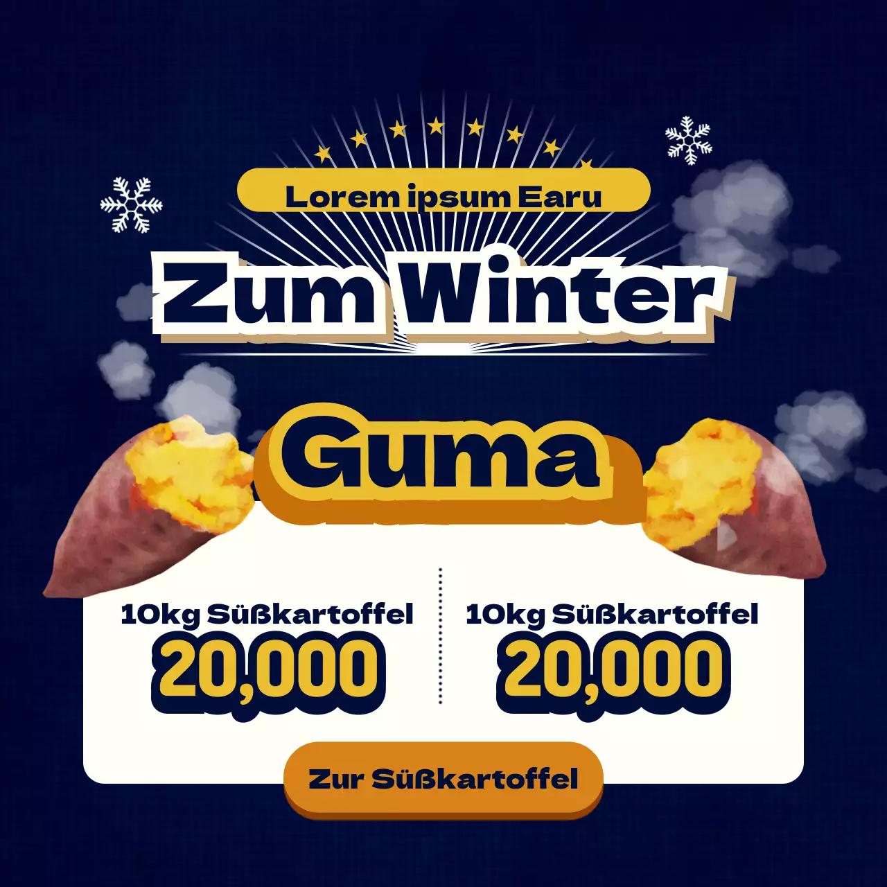 Wintersnack Süßkartoffel