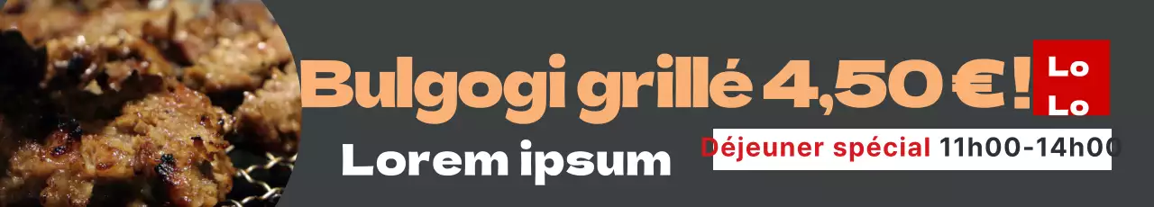 Bulgogi grillé