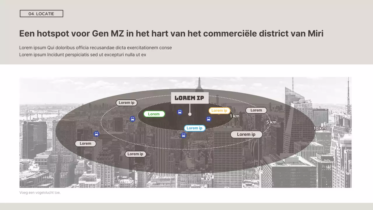Eenvoudige bruine en witte investeringsprospectus voor commercieel vastgoed
