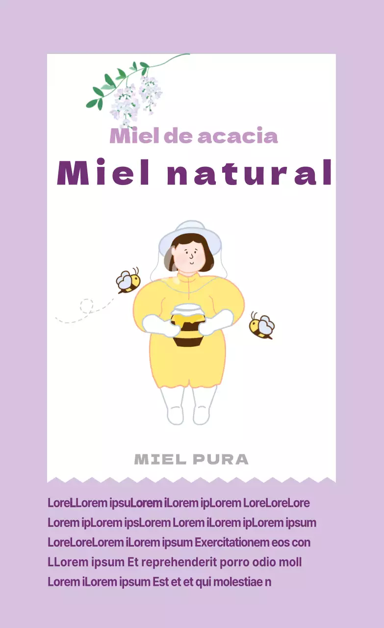 Pegatina vertical_Miel