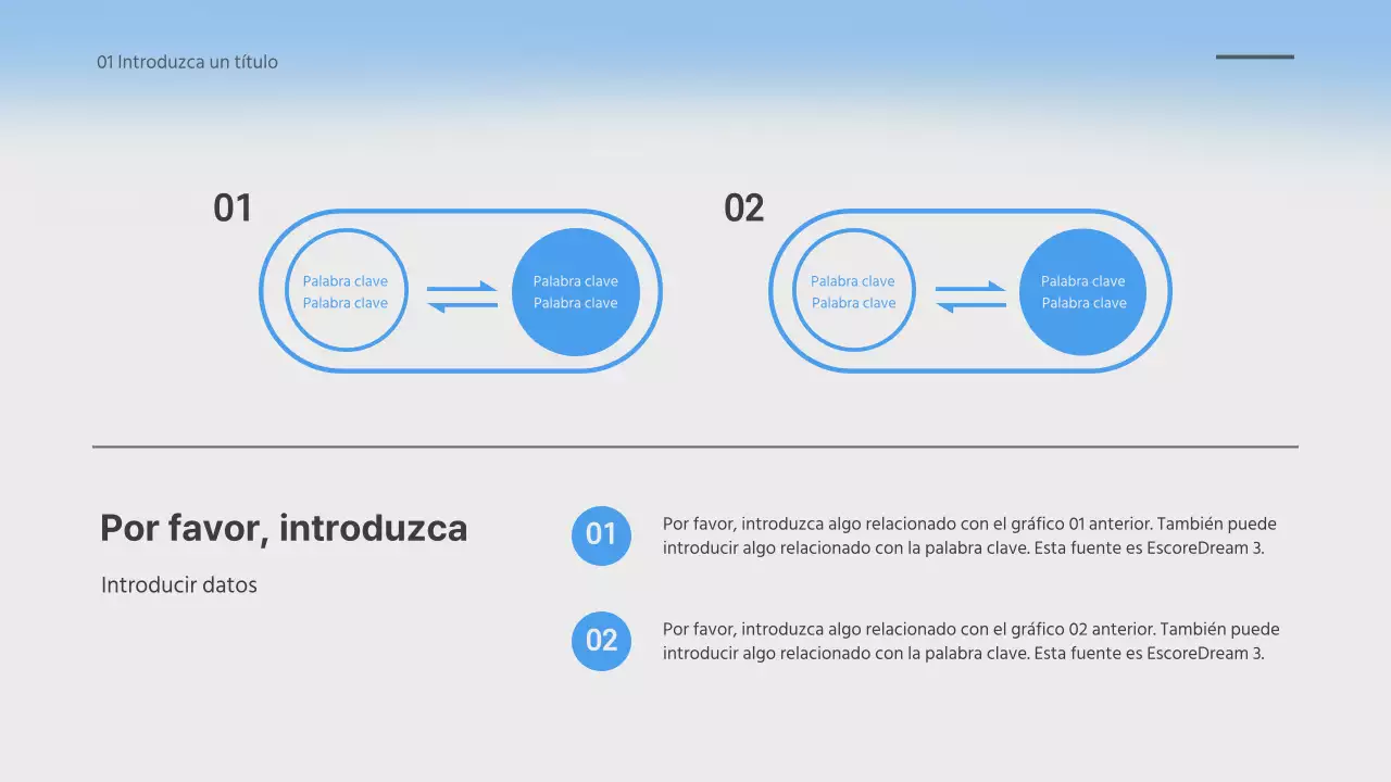 Presentación de degradado borroso