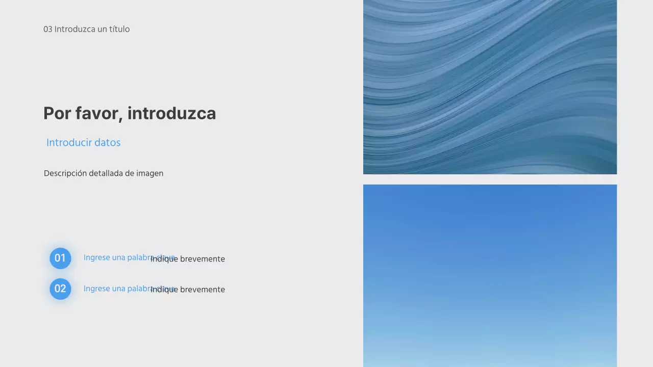 Presentación de degradado borroso