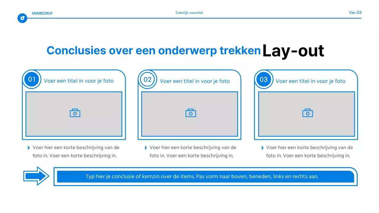 Eenvoudig blauw en wit tekstmarkeringsrapport