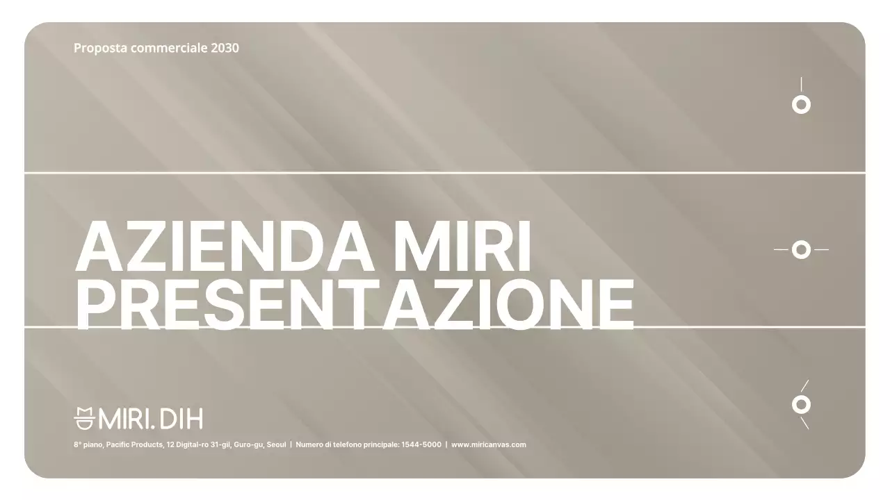 Proposta commerciale dal sapore rosso-marrone