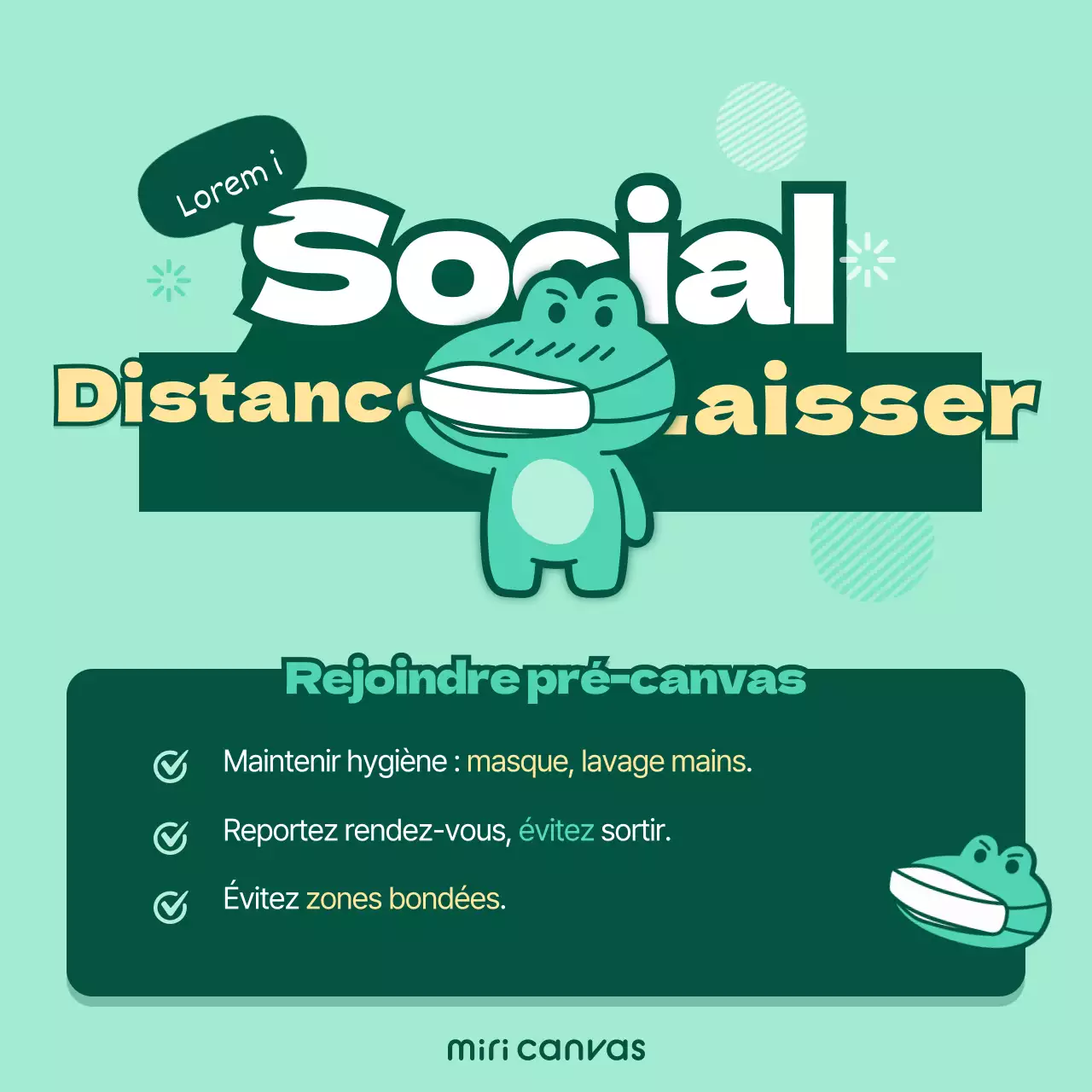 La distanciation sociale