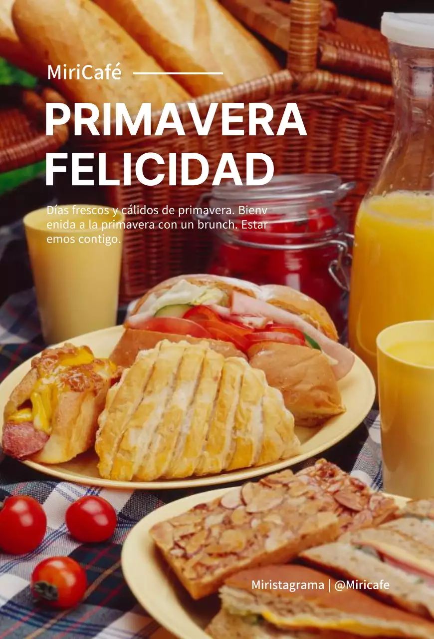 Menú de brunch inspirado en la primavera photo merchandise
