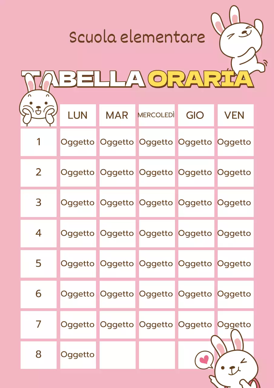 Orario scolastico 03