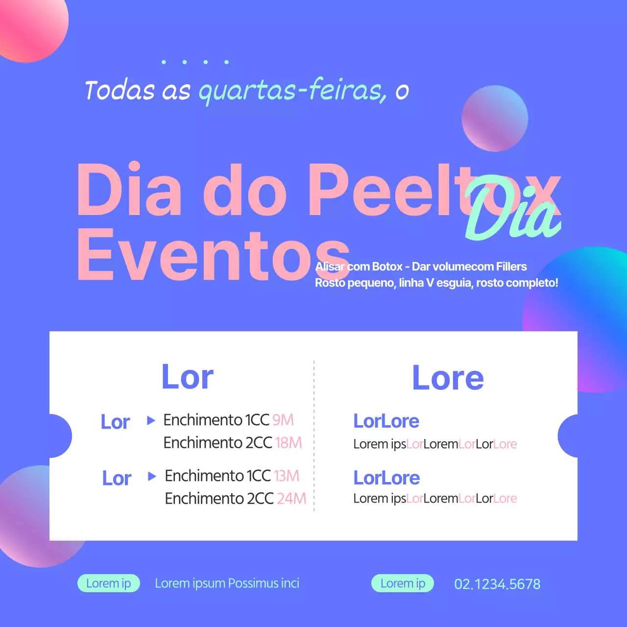 Preenchimento com Botox