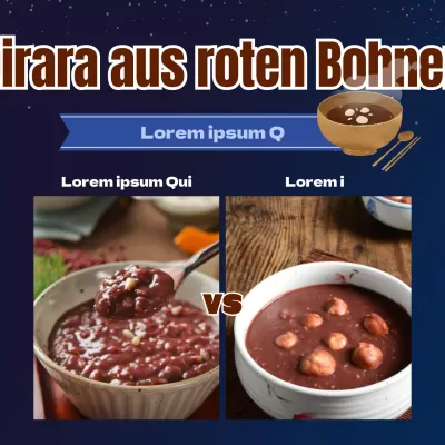 Wintersonnenwende roter Bohnenbrei mit einem verschneiten Nachthimmel Konzept in dunklen marineblauen Tönen