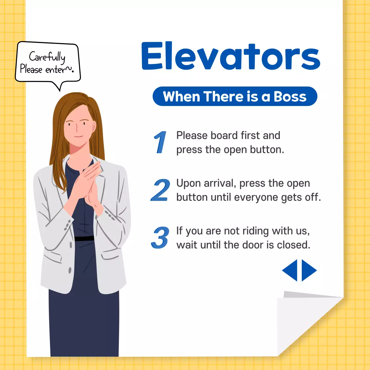 Yellow Simple Work Guide Instagram Carousel