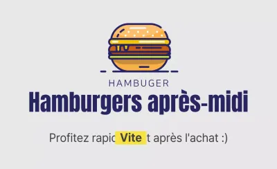 Hamburger de l'après-midi