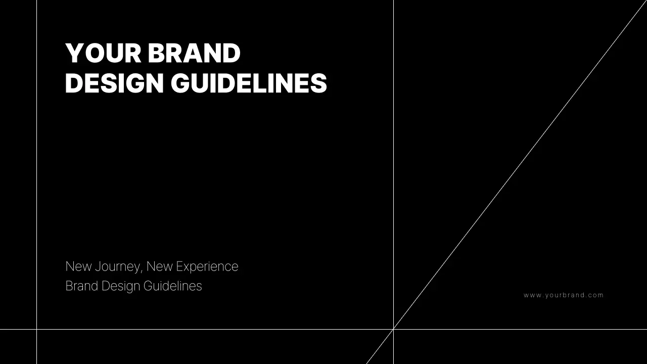 Black Modern Brand Guideline Presentation