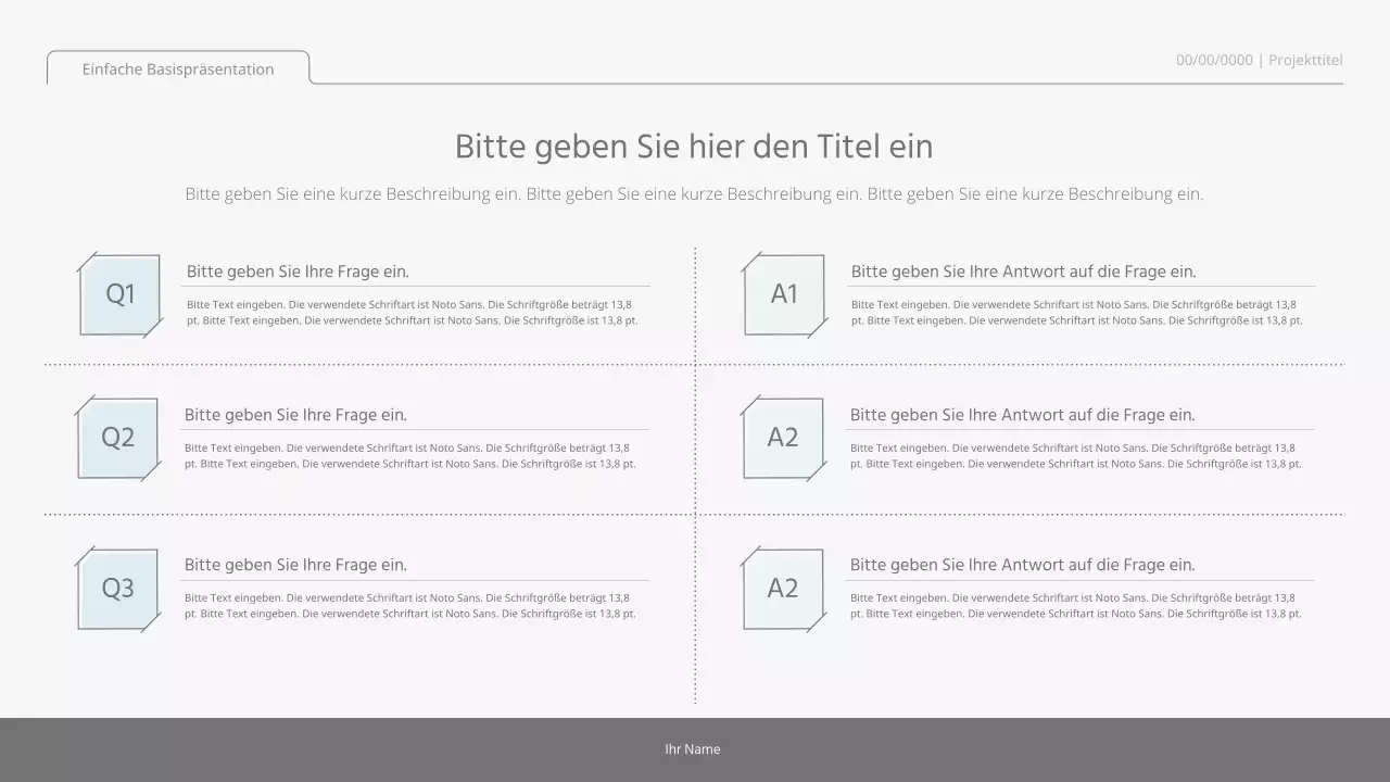 Einfaches, einfaches Präsentationskit in Pastellfarben und Weiß