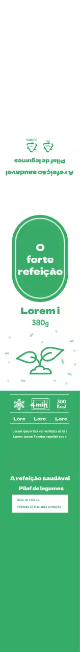 Lancheira Green Simple Icon Pilaf