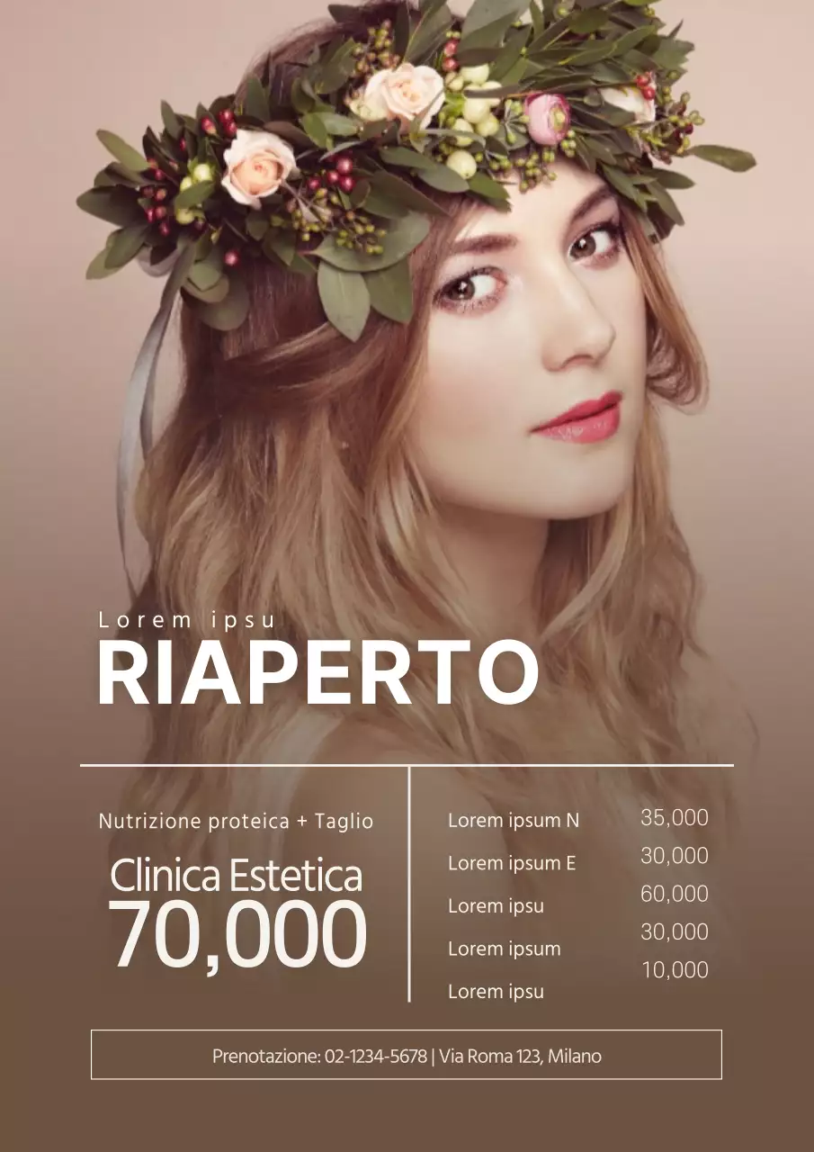 Salone di bellezza con un'atmosfera bruna e rilassante