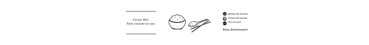 Scatola per il pranzo con icona semplice bianca