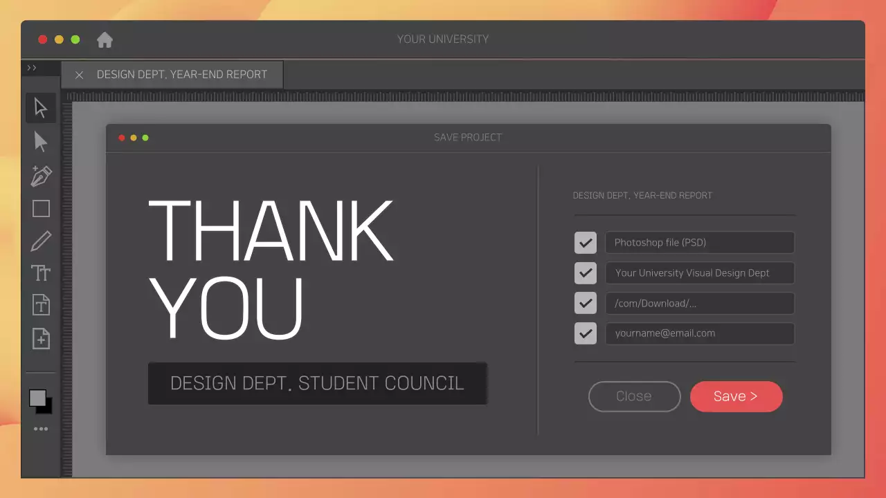 Tài liệu trình bày báo cáo thiết kế hiện đại màu xám