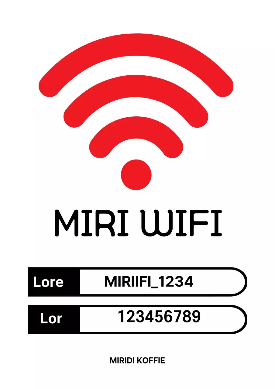 Eenvoudige witte wifi-bewegwijzering