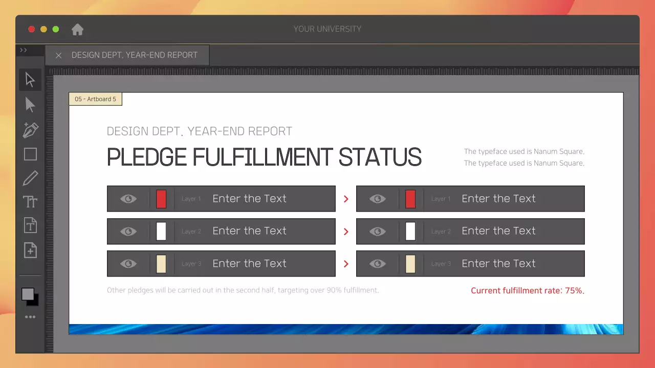 Tài liệu trình bày báo cáo thiết kế hiện đại màu xám