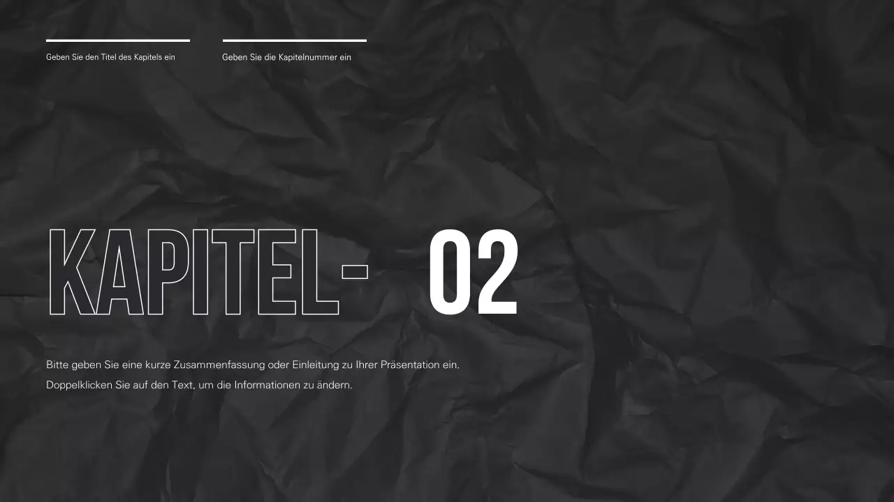 Eine schicke Präsentation