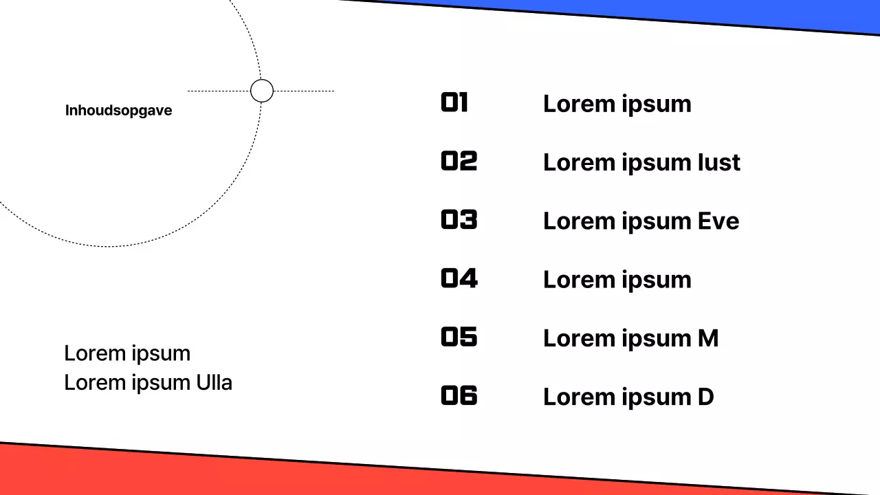 Een eenvoudige witte en blauwe scorekaart