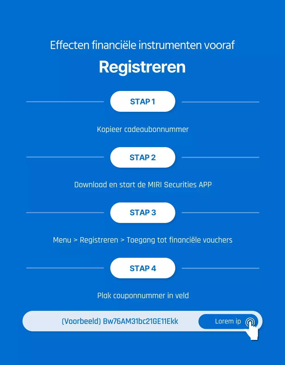 Gebeurtenissen met betrekking tot financiële instrumenten met blauwe en gele stippen