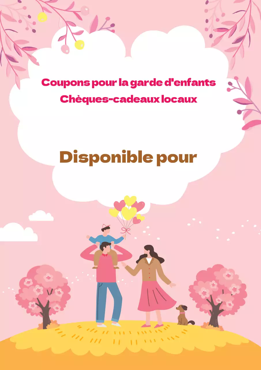 Comment utiliser un bon de garde d'enfants