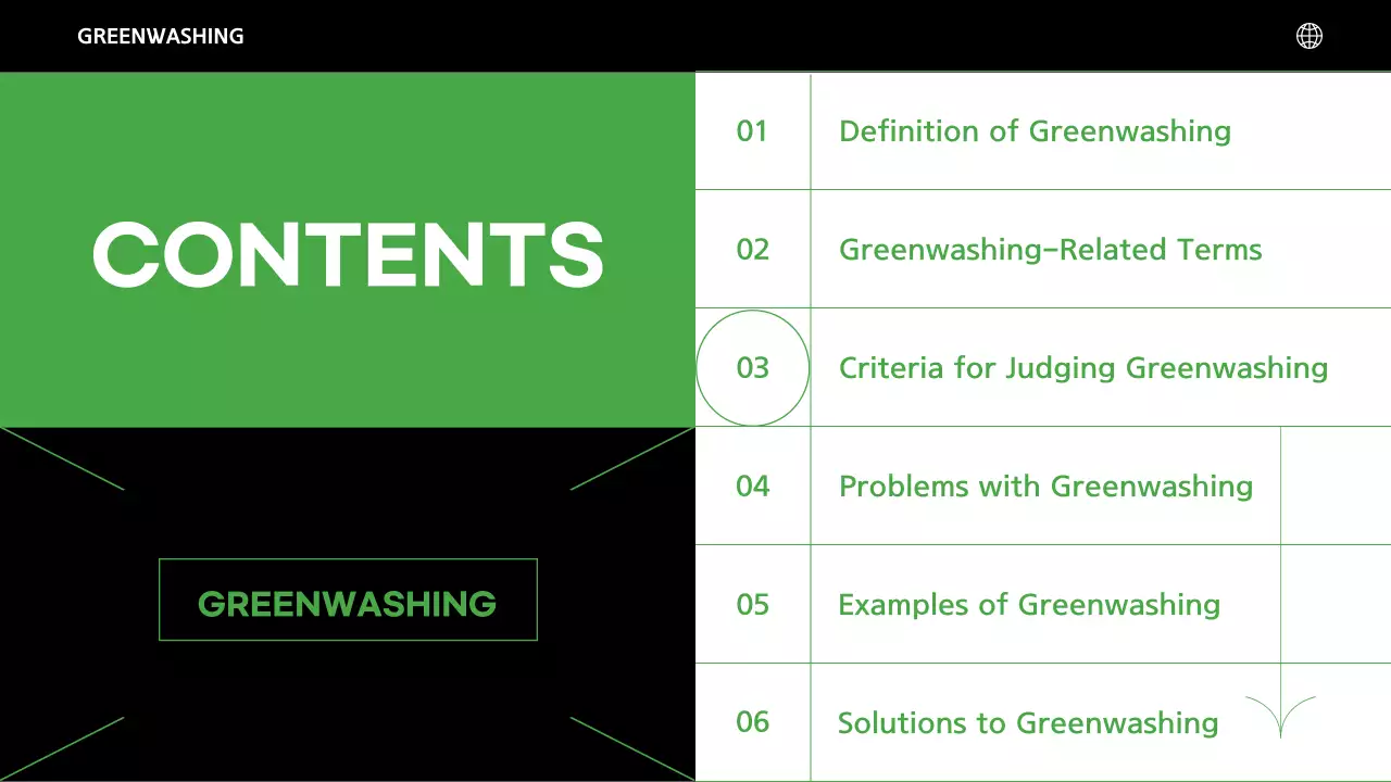 그린 미니멀 그린워싱 가이드 프레젠테이션