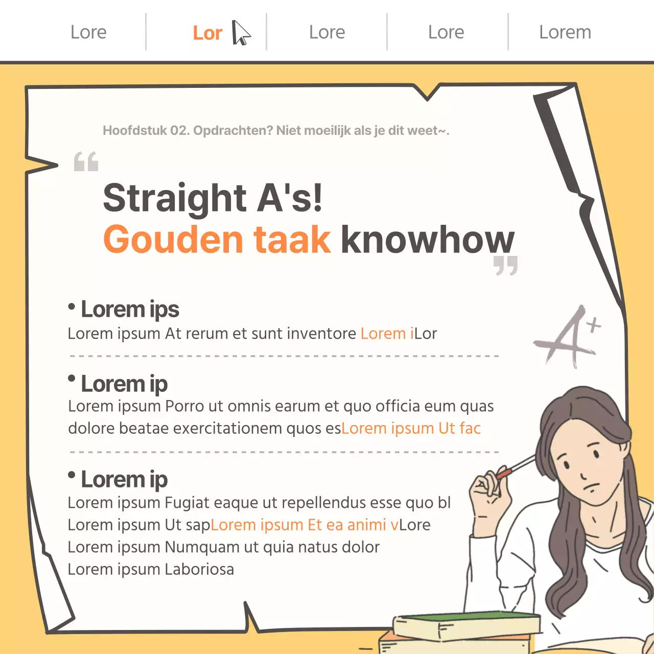 Gele schoolfooien kaartNieuws ontwerp