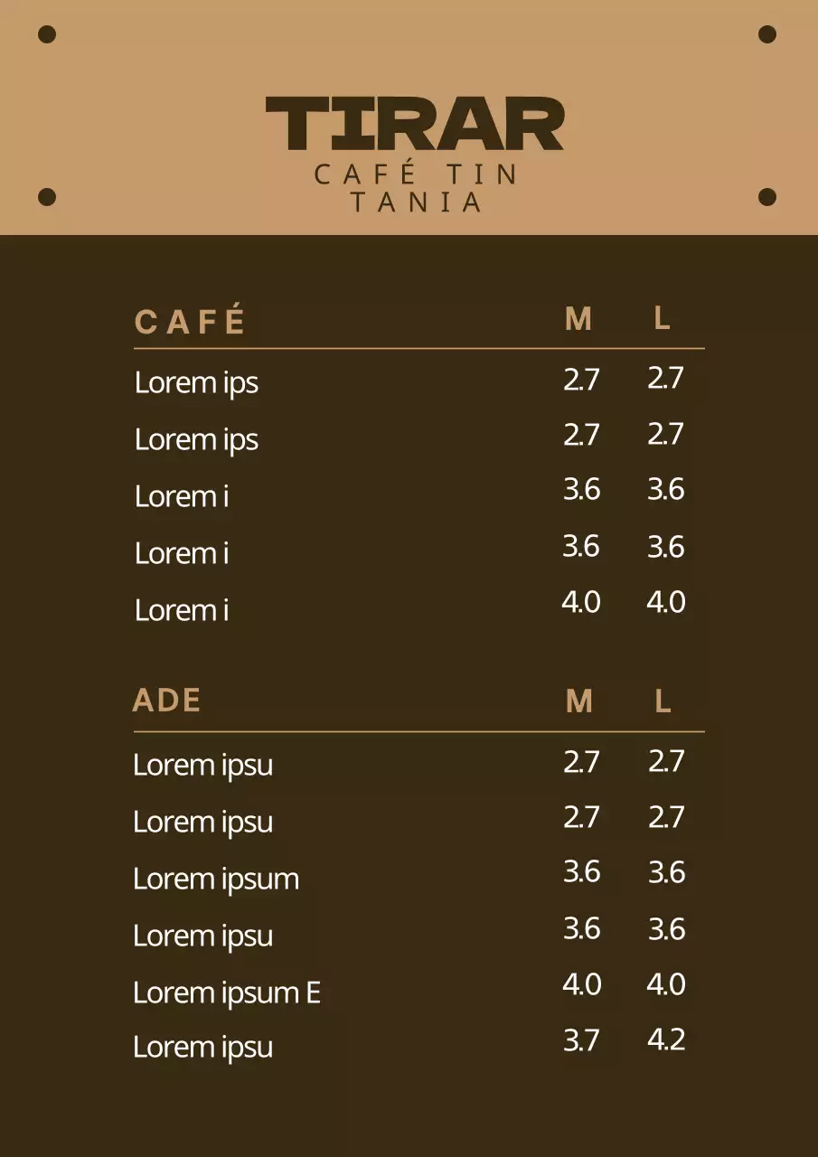 42609_Café Menu Board