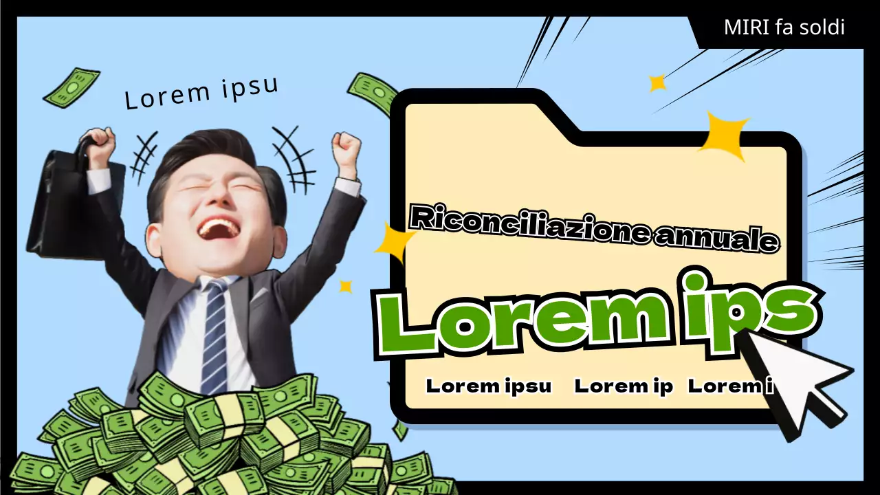 Strategie di risparmio fiscale di fine anno in blu e verde