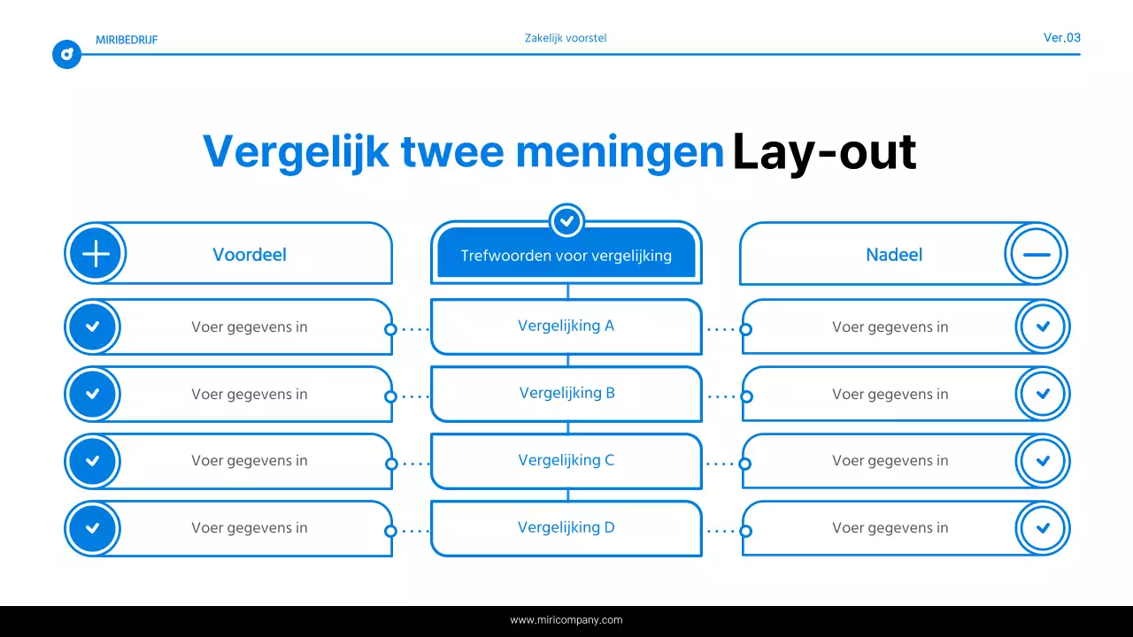 Eenvoudig blauw en wit tekstmarkeringsrapport