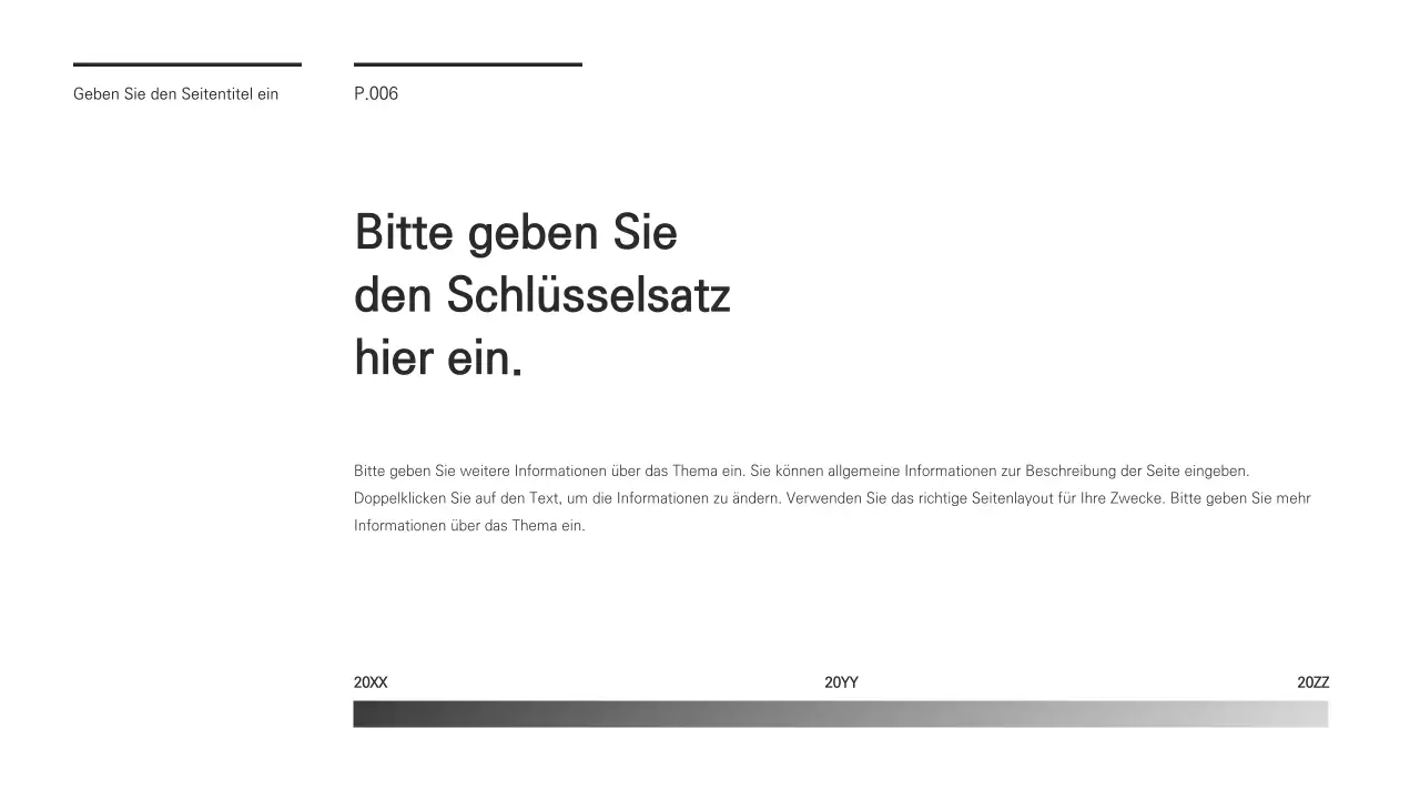 Eine schicke Präsentation