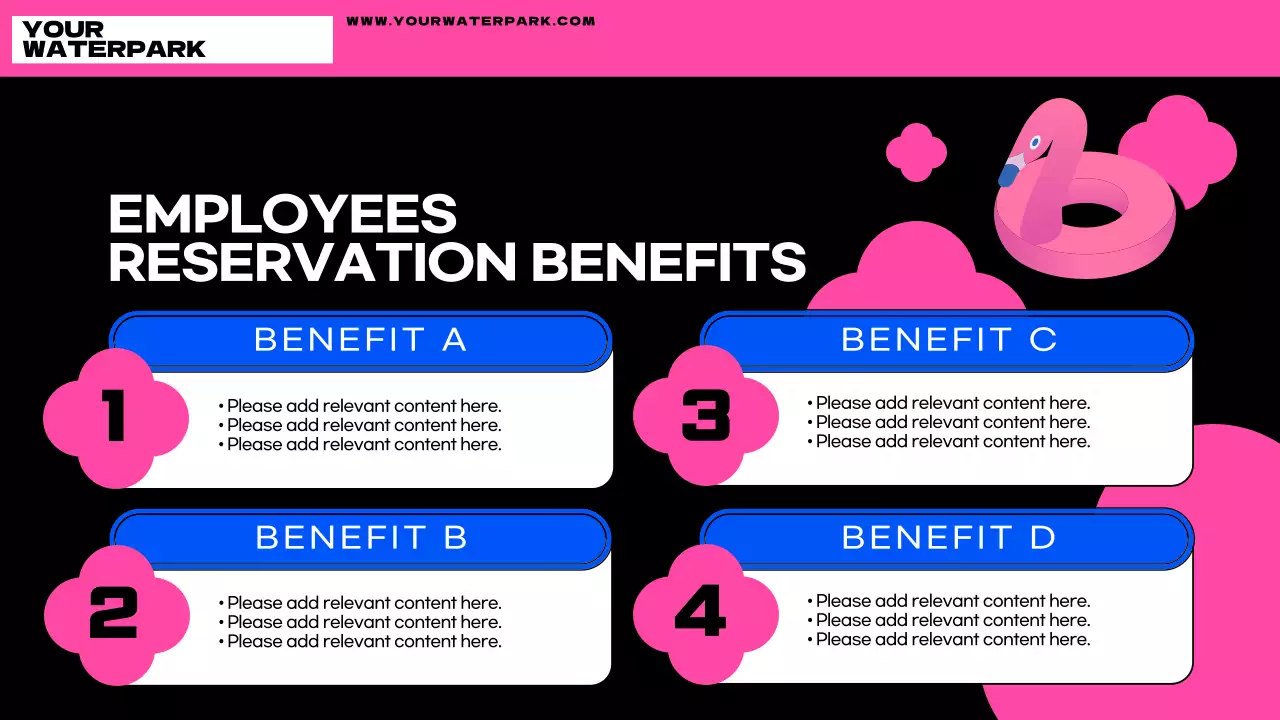 블루 모던 워터파크 프로모션 프리젠테이션