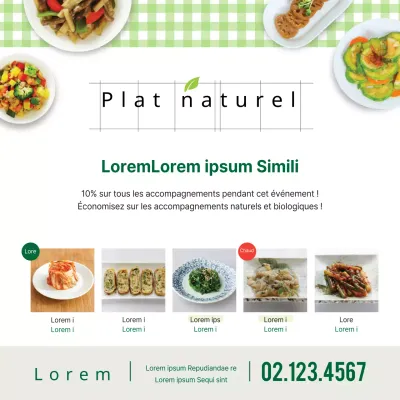 Plats d'accompagnement naturels