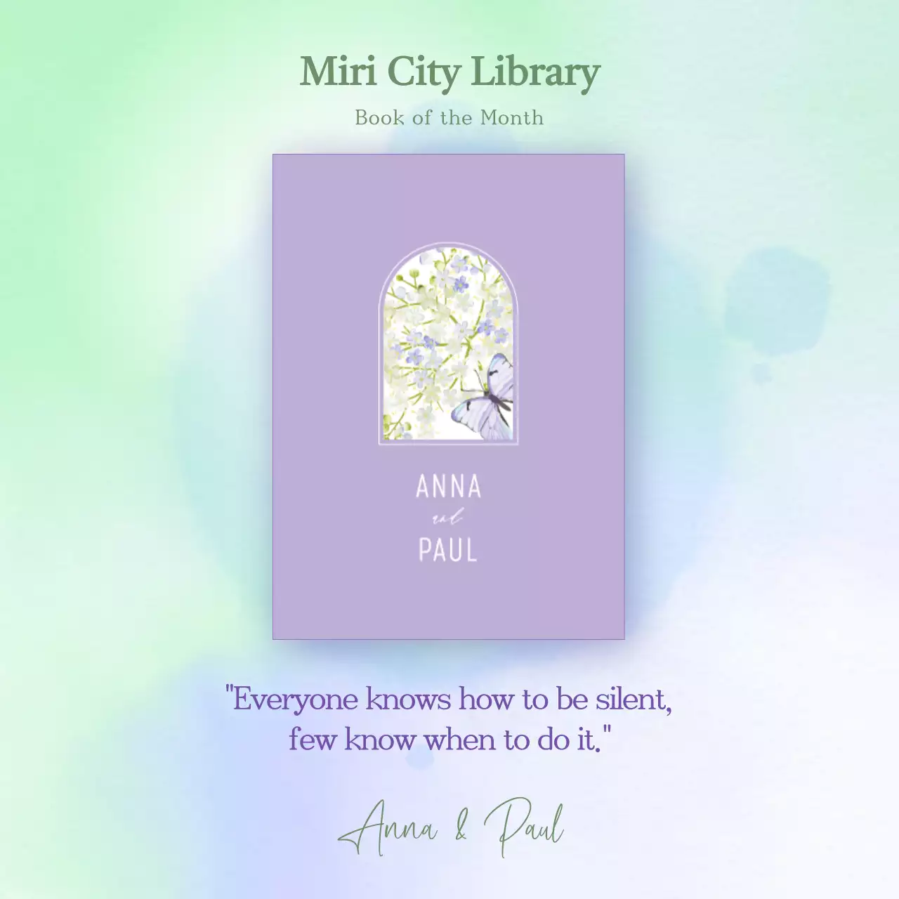 Purple Elegant Book Announcement Instagram Post