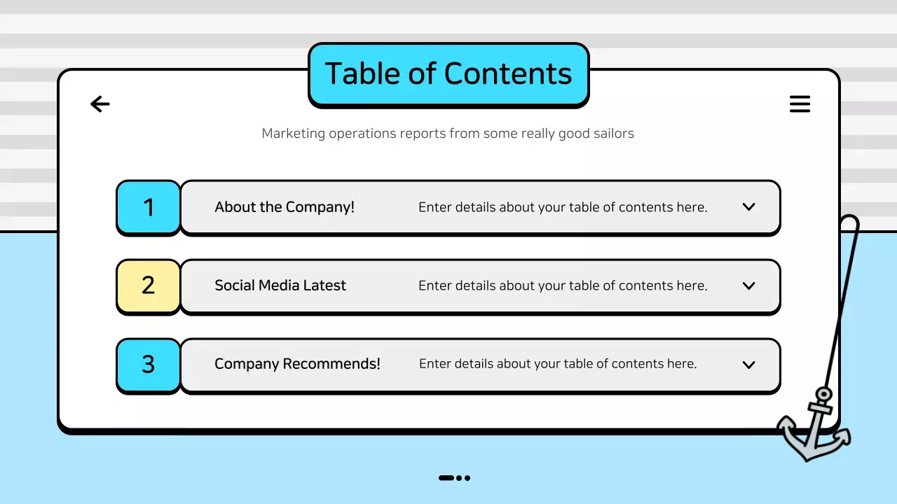 Blue Modern Marketing Report Document Presentation