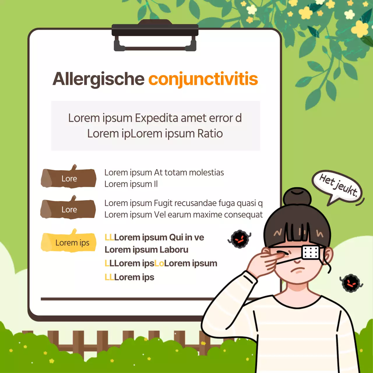 CardNews ontwerp in geel