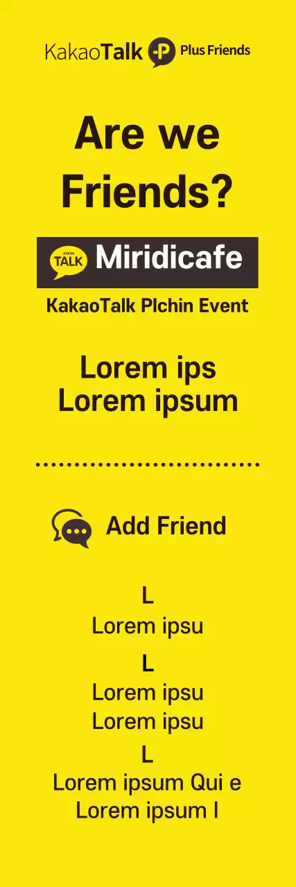 Banner de promoção de mídia social amarelo da moda