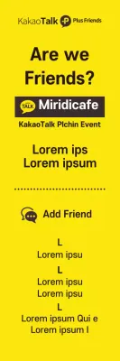 Banner de promoção de mídia social amarelo da moda