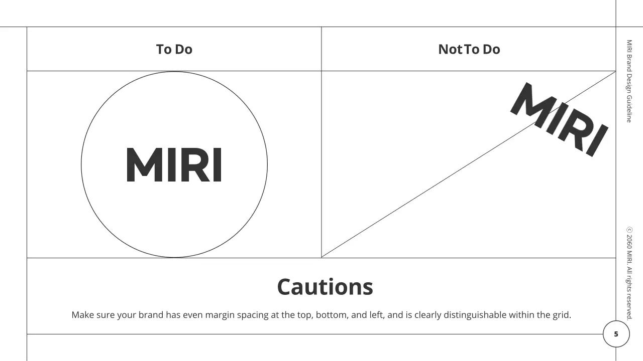 Presentasi Panduan Merek Minimal Hitam