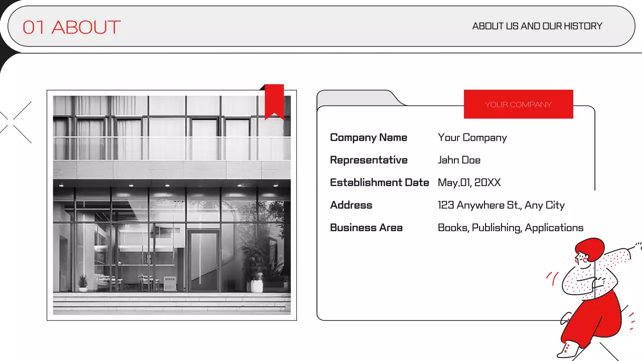 레드 모던 비즈니스 제안 프레젠테이션