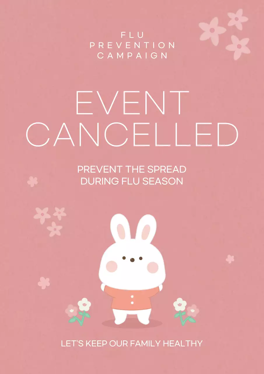 Announcements in different situations with illustrations of people's daily lives in calm colors