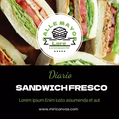 Promocione su tienda de bocadillos caseros FRESH SNADWICH