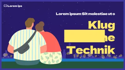 Couple's Day Vorschaubild mit marineblauer Illustration Konzept