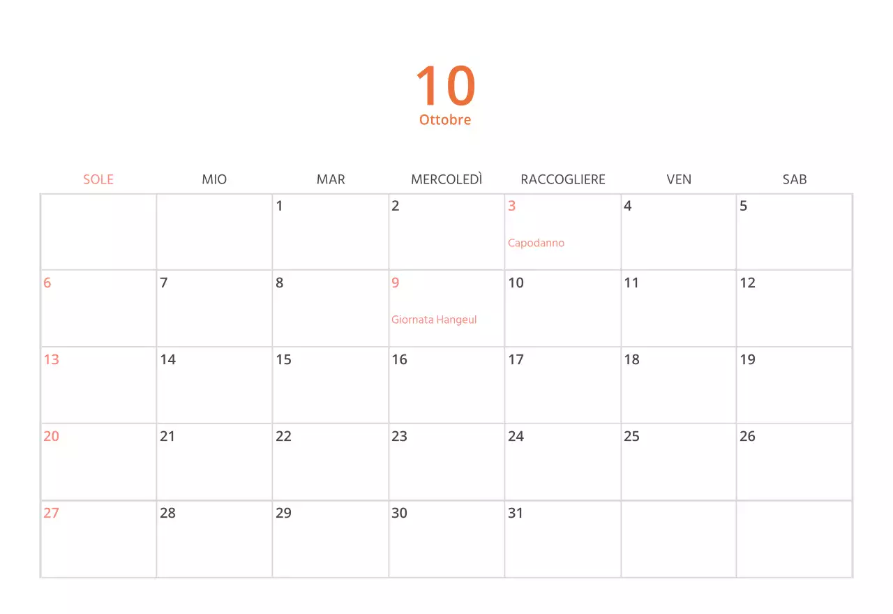 Simpatico calendario da tavolo illustrato verde a tema famiglia