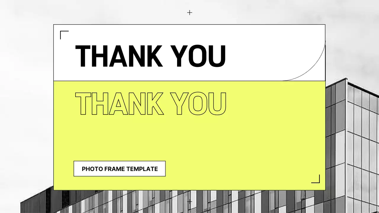 노란색 모던 사진 템플릿 프레젠테이션