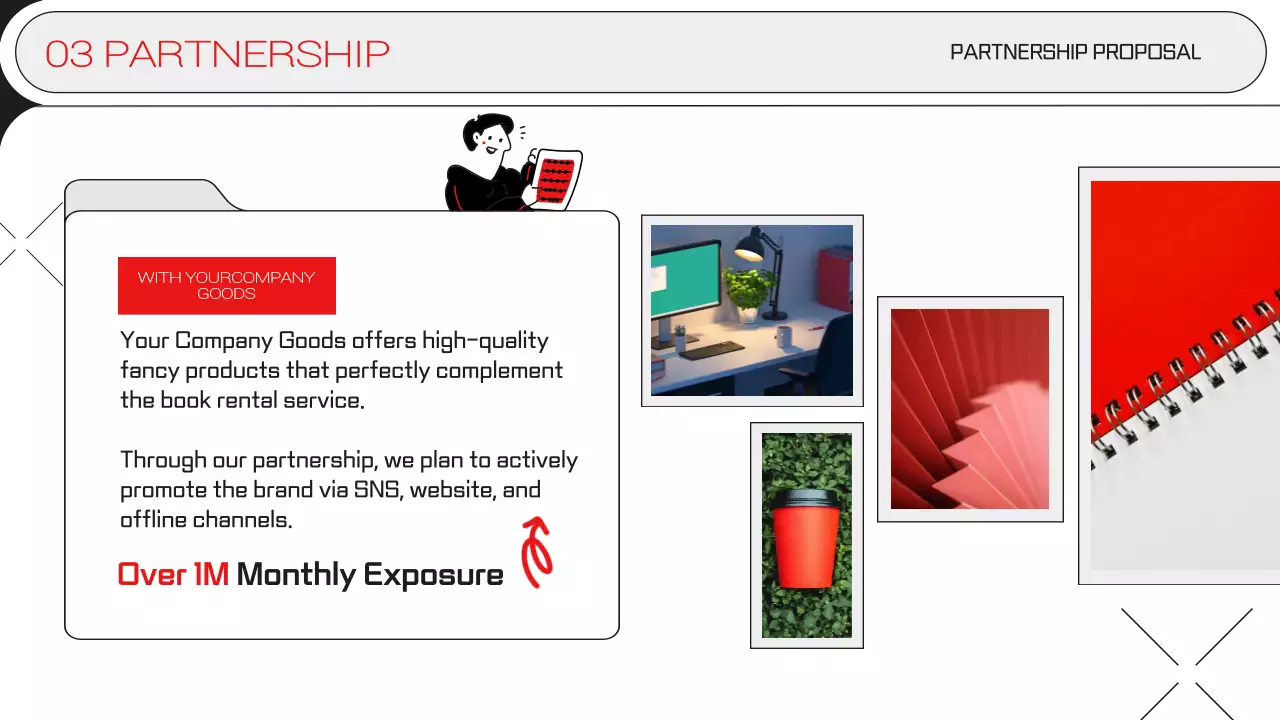 레드 모던 비즈니스 제안 프레젠테이션