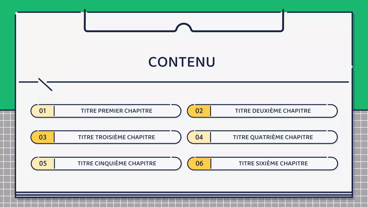 Présentation sur la conception d'icônes mignonnes et basiques en vert et jaune